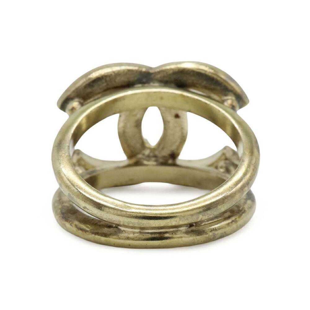 CHANEL Gold Logo Ring - Picture 4 of 9